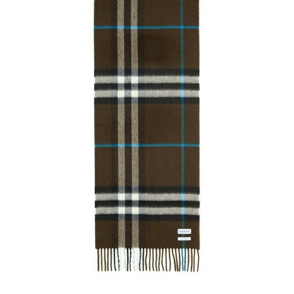 Burberry 'Mu Giant' Brown Cashmere Scarf Men